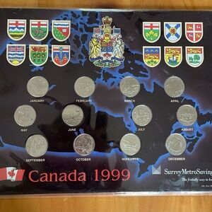 Canadian Collector Coins in Sleeves